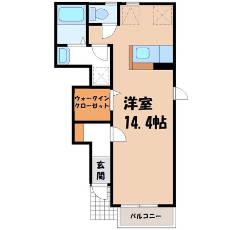 アミスタープレイス Bの物件間取画像